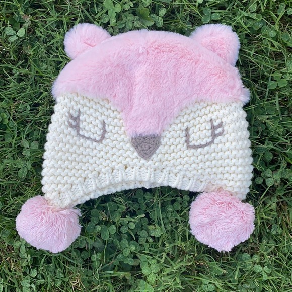 Koala Kids Other - Koala Kids Infant Girl Pom Pom Winter Hat (3-6 Months)